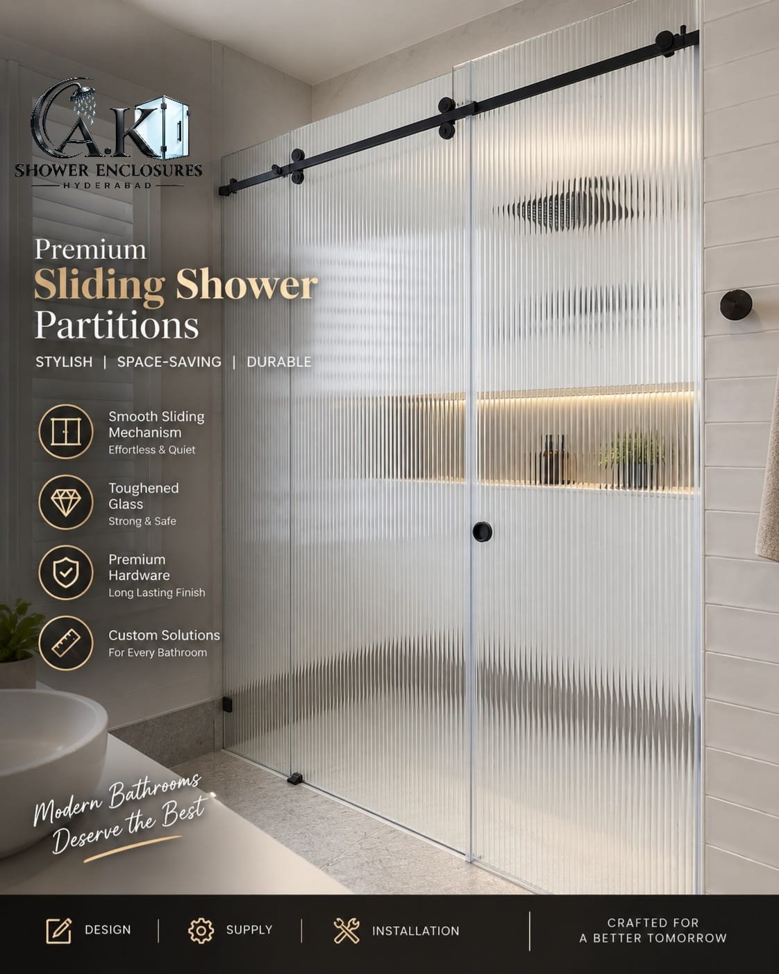 AK Shower Enclosure Installation